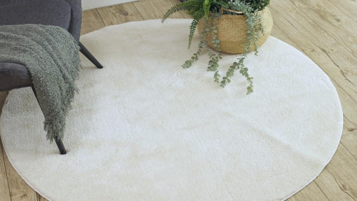 TEPPICH Lindo 80 cm - Creme, Textil (80/80cm) - rugsX