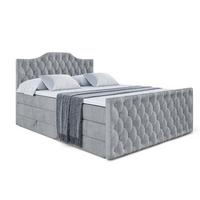 BOXSPRINGBETT VILA-1-Z KING - 140x200 - H3/H4 - Grau - Grau, Holzwerkstoff (140/200cm) - ALTDECOR