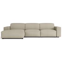 ECKSOFA Sellmo 287 cm - Taupe/Schwarz, Kunststoff/Textil (292/166cm) - Selsey