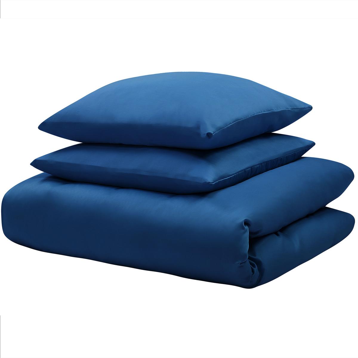 BETTWÄSCHE SET Harmonridge 200x220 cm - Blau, Textil (200/220cm) - Beliani