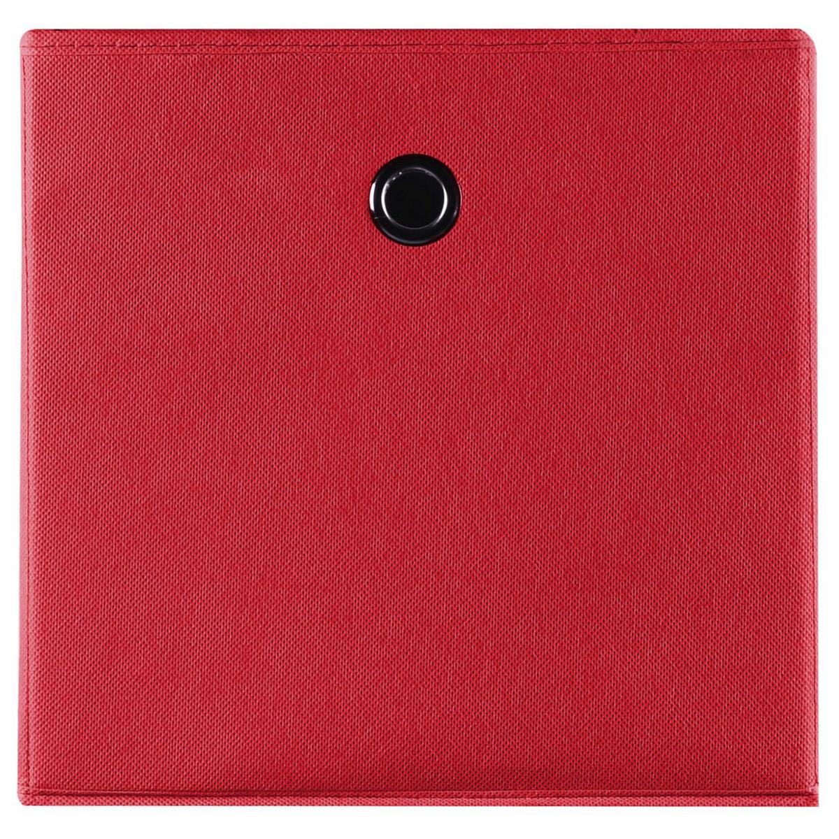 FALTBOX ELA 2er-Set rot - Rot, Textil (27/27/27cm) - IDIMEX