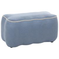 POLSTERBANK Stoff Hellblau Juno - Beige, Textil (69/38/38cm) - Beliani
