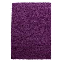 HOCHFLORTEPPICH RHEIN, einfarbig, aus Polypropylen, Violett, 100 x 200 cm - Lila, Textil (200/100cm) - KADIMA DESIGN