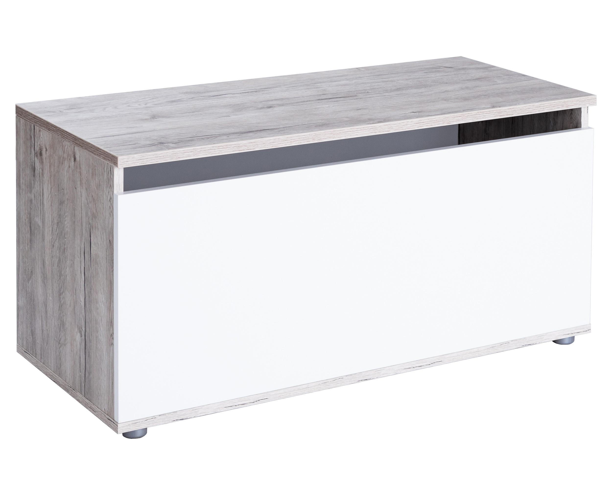 SPIELZEUGKISTE Bente - Eichefarben/Weiß, Holzwerkstoff (90/40cm) - arthur berndt