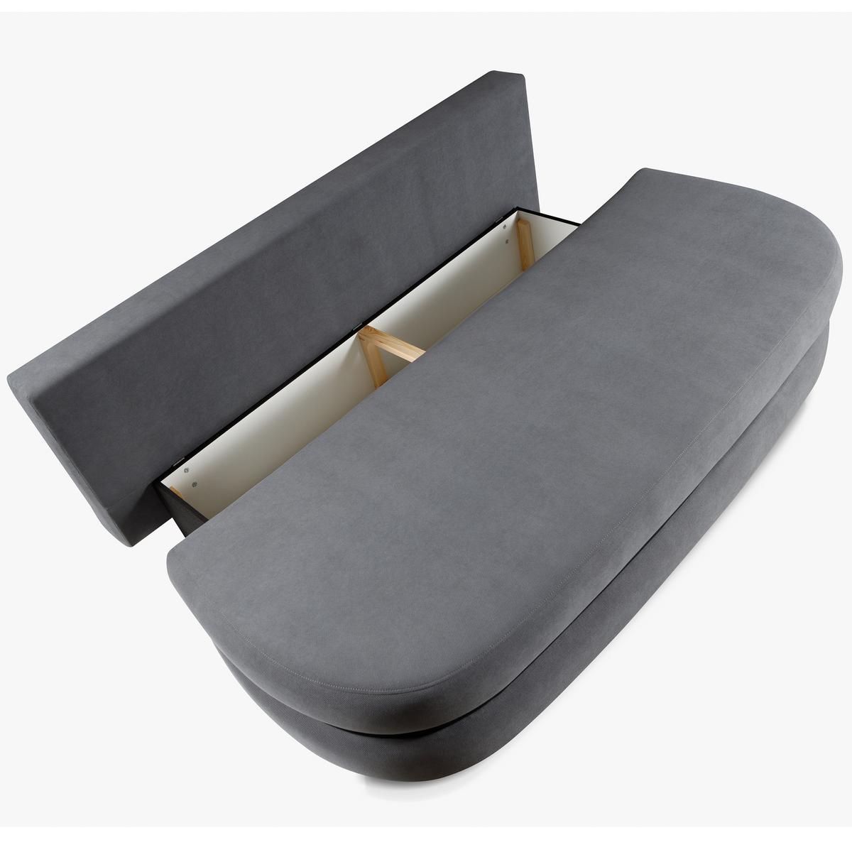 SCHLAFSOFA Valio 3-Sitzer mit Schlaffunktion, Grau - Grau, Textil (211/93/103cm) - Beautysofa