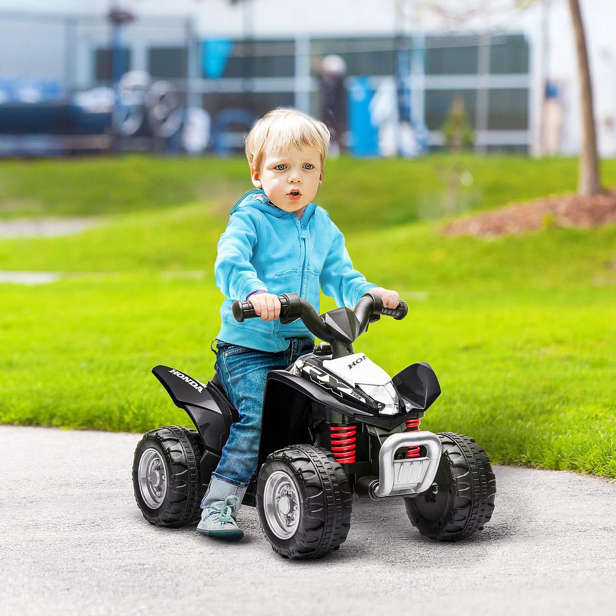 ELEKTRO-QUAD Miniquad Kinder Elektro ATV Kinderquad ab 18 Monaten Schwarz - Schwarz, Kunststoff (65.5/38.5/43.5cm) - AIYAPLAY