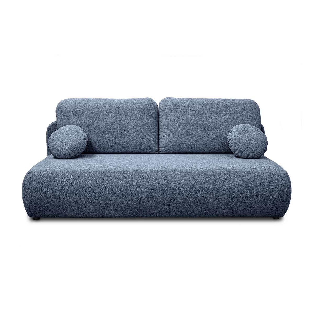 SCHLAFSOFA CLAIRE, zweisitzig, mit Schlaffunktion, Neve 74 - Blau, Textil (208/90/95cm) - Lookway
