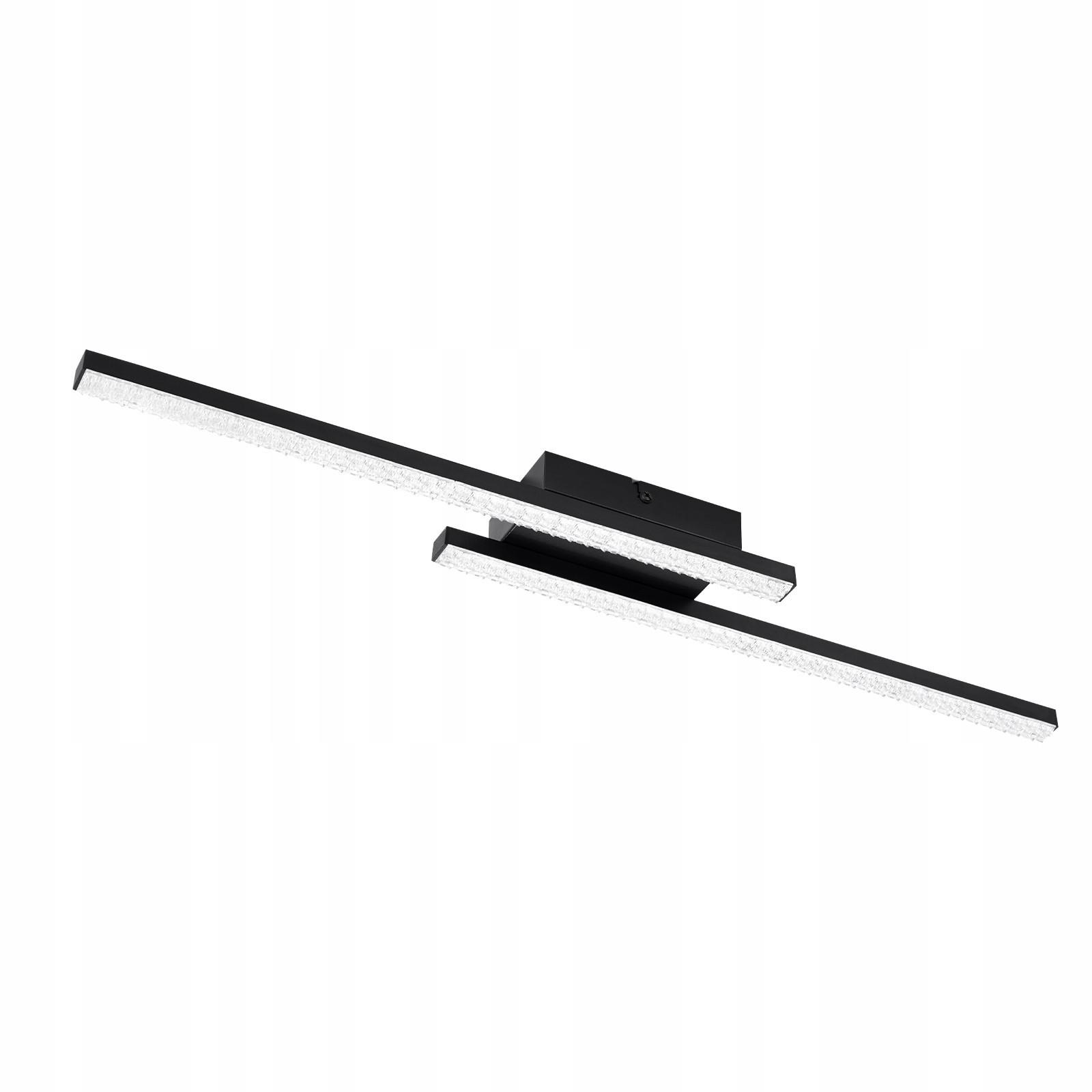 LED-DECKENLEUCHTE Laura 62/7/5 cm - Schwarz, Metall (62/7/5cm) - Nettlife
