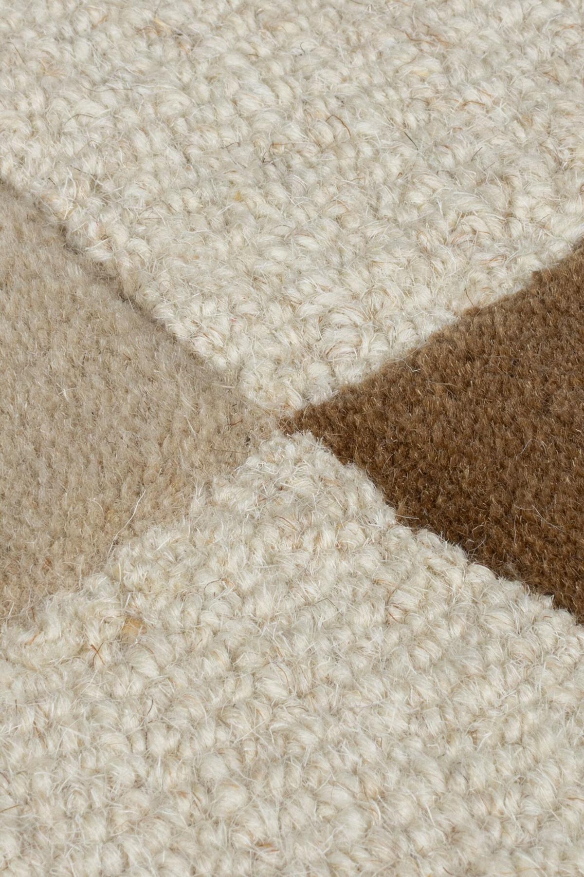 WOLLTEPPICH AIRE, abstrakt, aus Wolle, Bunt, 120 x 170 cm - Beige, Textil (170/120cm) - KADIMA DESIGN