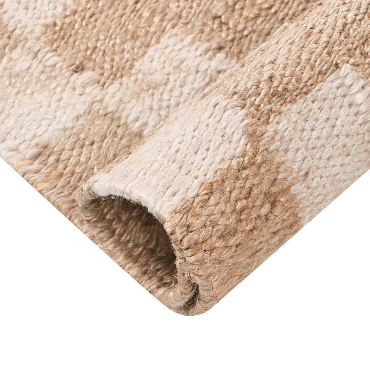 TEPPICH Hellbeige 160/230 cm Jute Beed - Beige, Textil (160/230cm) - Beliani