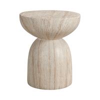 BEISTELLTISCH MgO travertin-optik outdoor leicht - Beige, Stein (45/45/52.5cm) - Urban Meuble