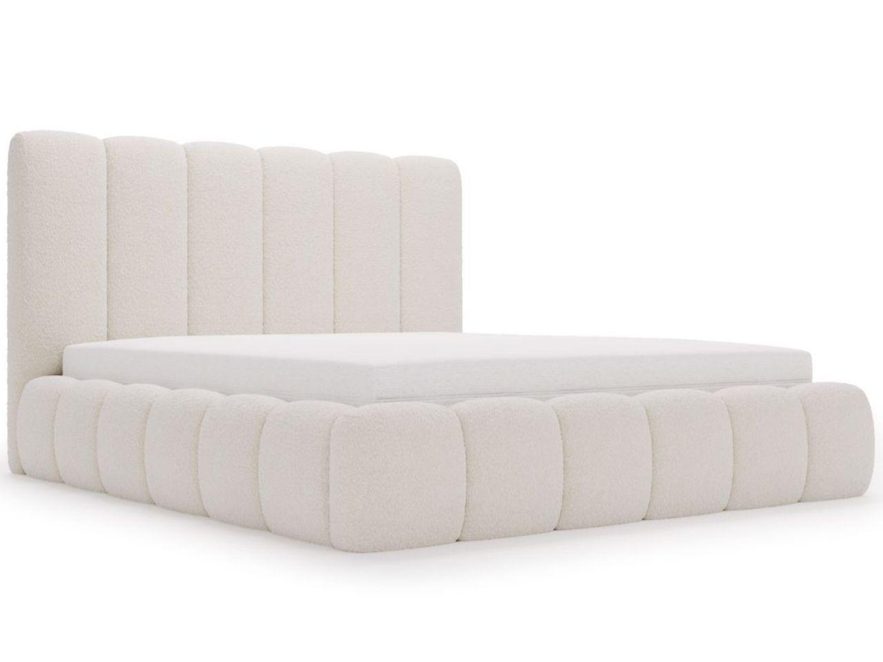 POLSTERBETT Imperial 140x200 Bouclé-Stoff Creme - Creme, Textil (140/200cm) - Graingold