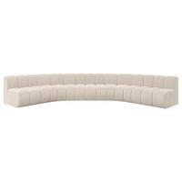 WOHNLANDSCHAFT modulares Sofa Montra-U1 - 490x174x70 cm Beige - Beige, Holzwerkstoff/Textil (490/70/174cm) - ALTDECOR