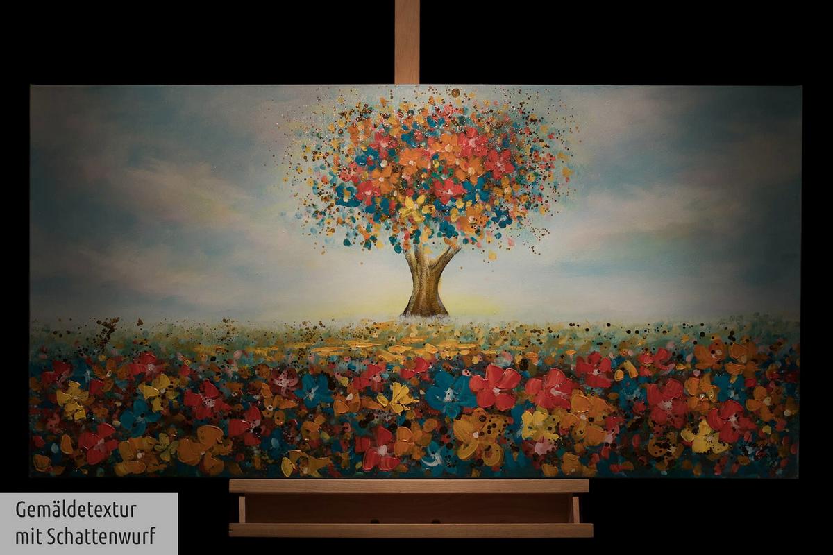 ACRYLBILD HANDGEMALT 120/60 cm - Multicolor, Holz/Textil (120/60cm) - KUNSTLOFT