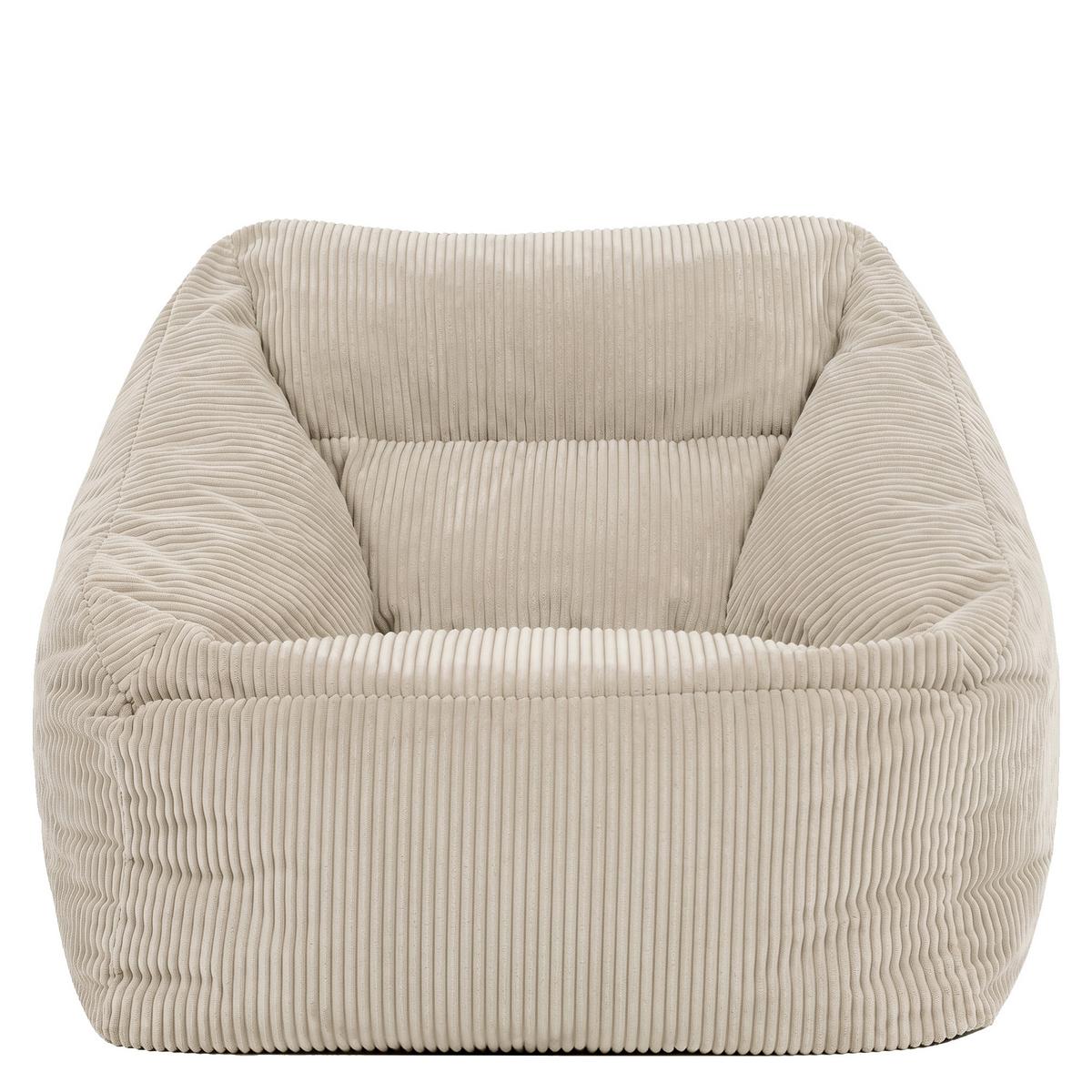 SITZSACK Cord Sessel Natalia - Beige, Textil (97/73/84cm) - icon