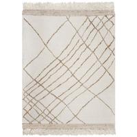 NATURTEPPICH handgewebt VYNE, abstrakt, Beige-Natur, 160 x 230 cm - Beige, Textil (230/160cm) - KADIMA DESIGN