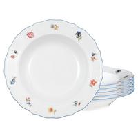 SUPPENTELLER Sonate Nostalgie weiß ø 22,4 cm 6er Set - Weiß, Keramik (22.4cm) - Seltmann Weiden