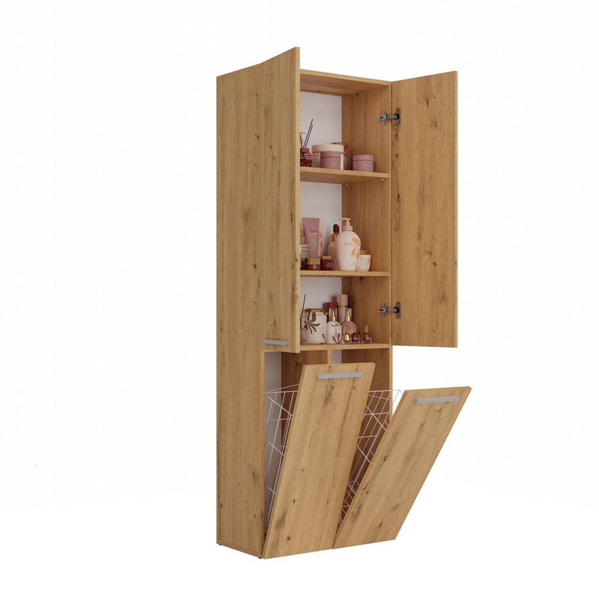 BADEZIMMERSCHRANK Artisan 60/174/30 - Eiche Artisan, Holzwerkstoff (60/174/30cm) - RAUMHIRSCH FURNITURE