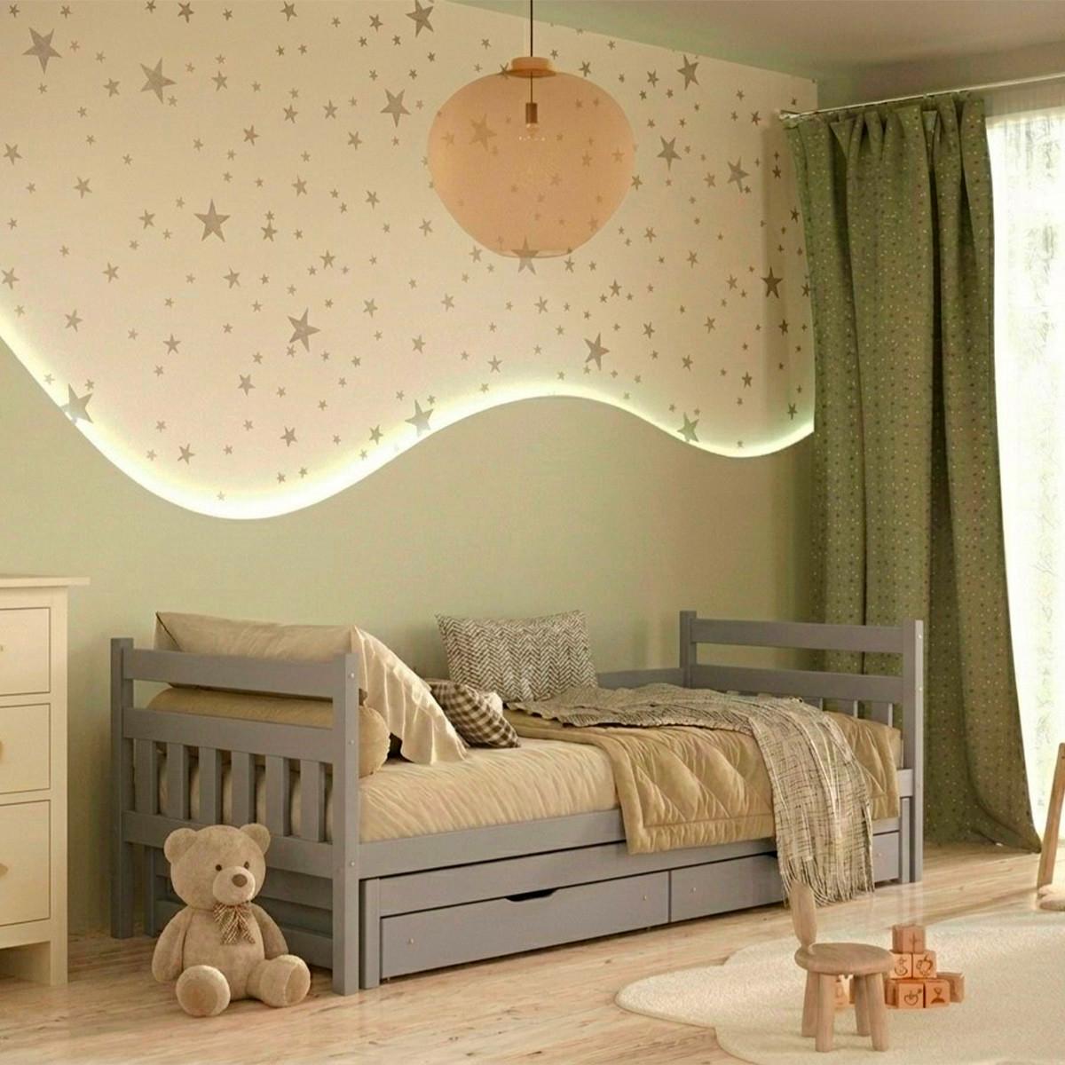BETT 90/200 David Grau - Grau, Holz (90/200cm) - Petits-meubles