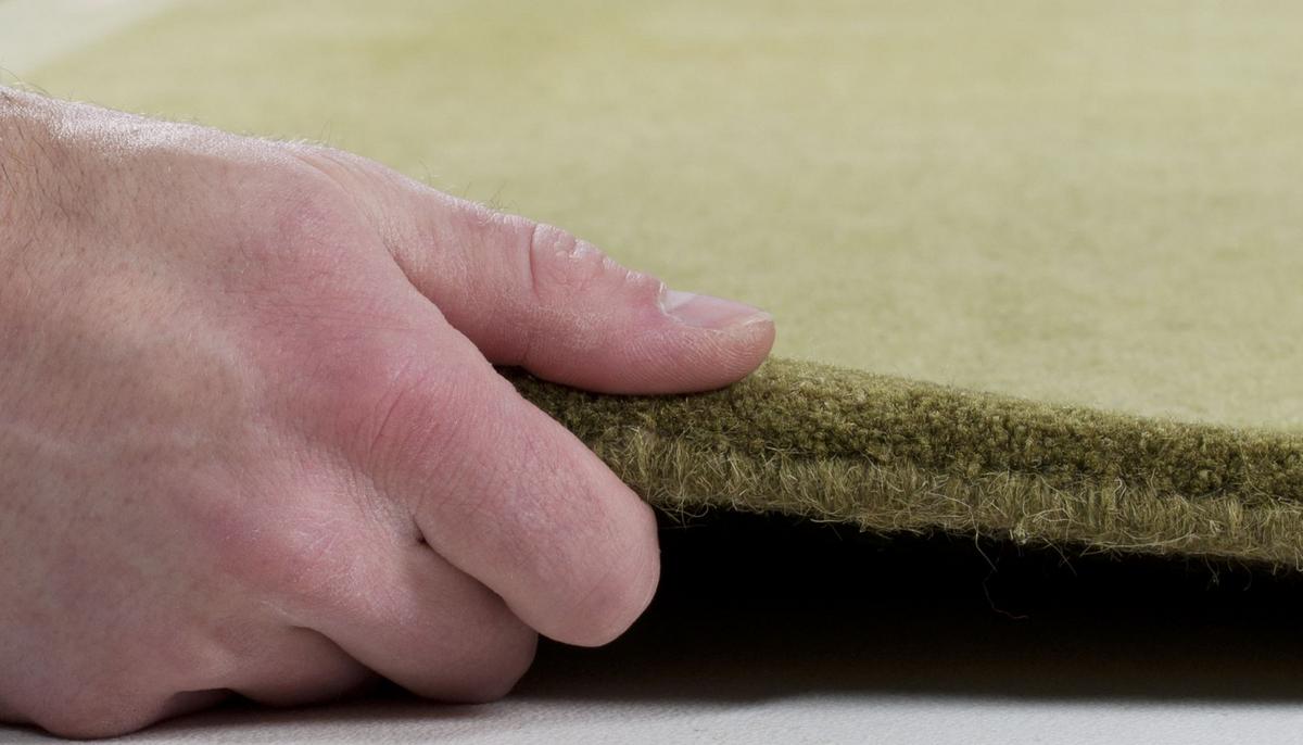HANDKNÜPFTEPPICH Kailash 40x60 cm - Grün, Textil (40/60cm) - THEKO