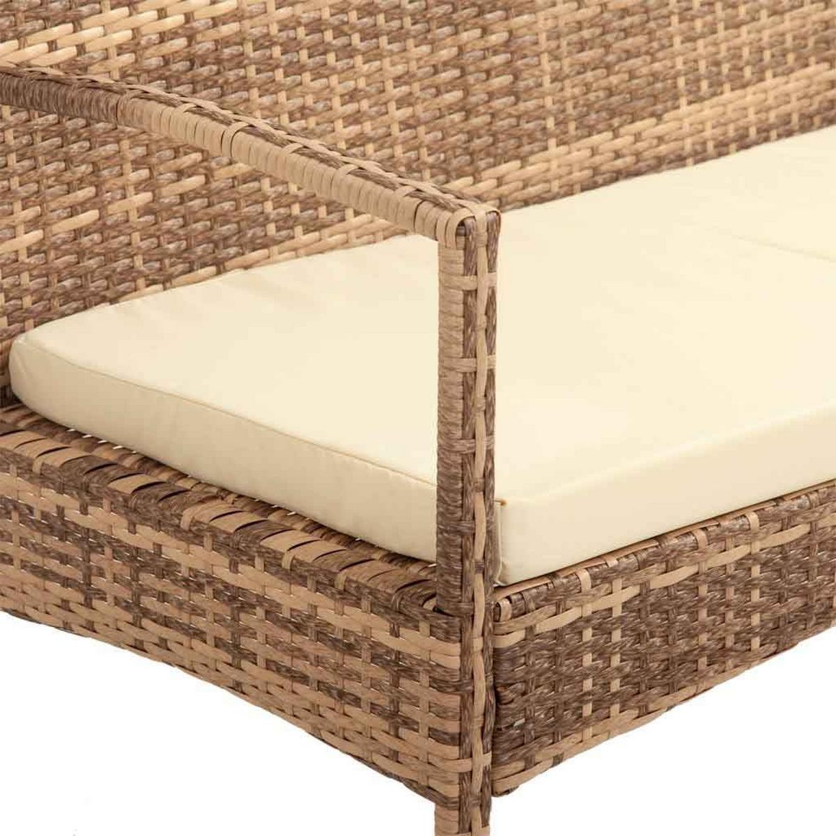 BANK, grau, 110x55x85cm - Braun, Naturmaterialien (110/85/55cm) - Wanderlust