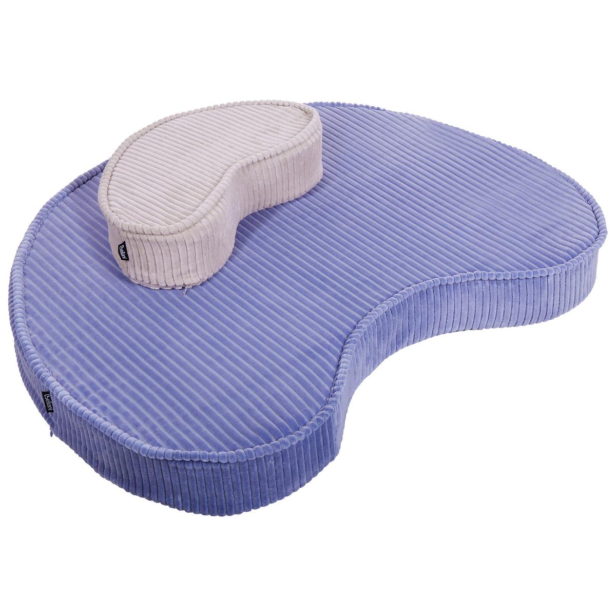 POUF Samtstoff Hellviolett Nili - Violett, Textil (90/10/75cm) - Beliani