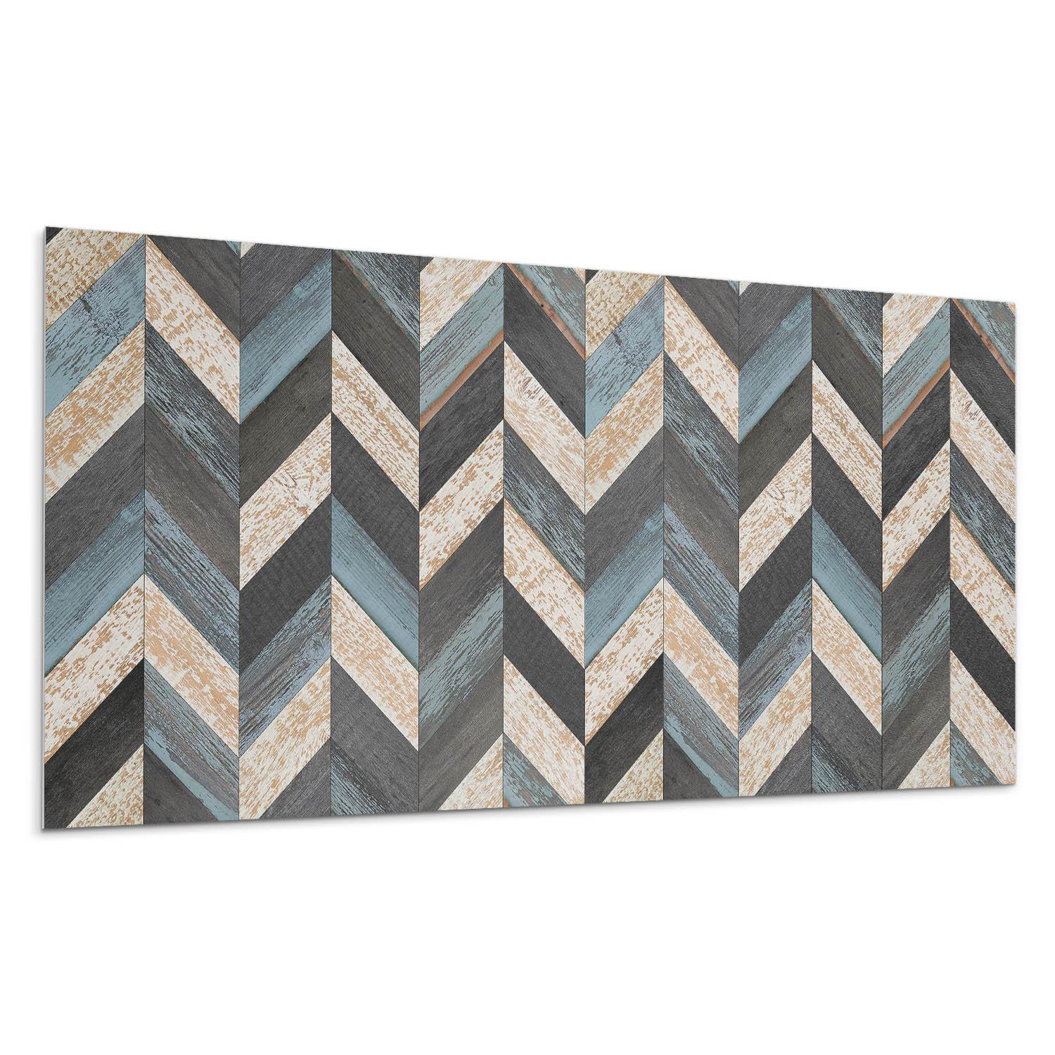 WANDPANEEL 6x 60x30 cm selbstklebend Bravino - Platinfarben, Kunststoff (30/1.6/60cm) - Wallfluent