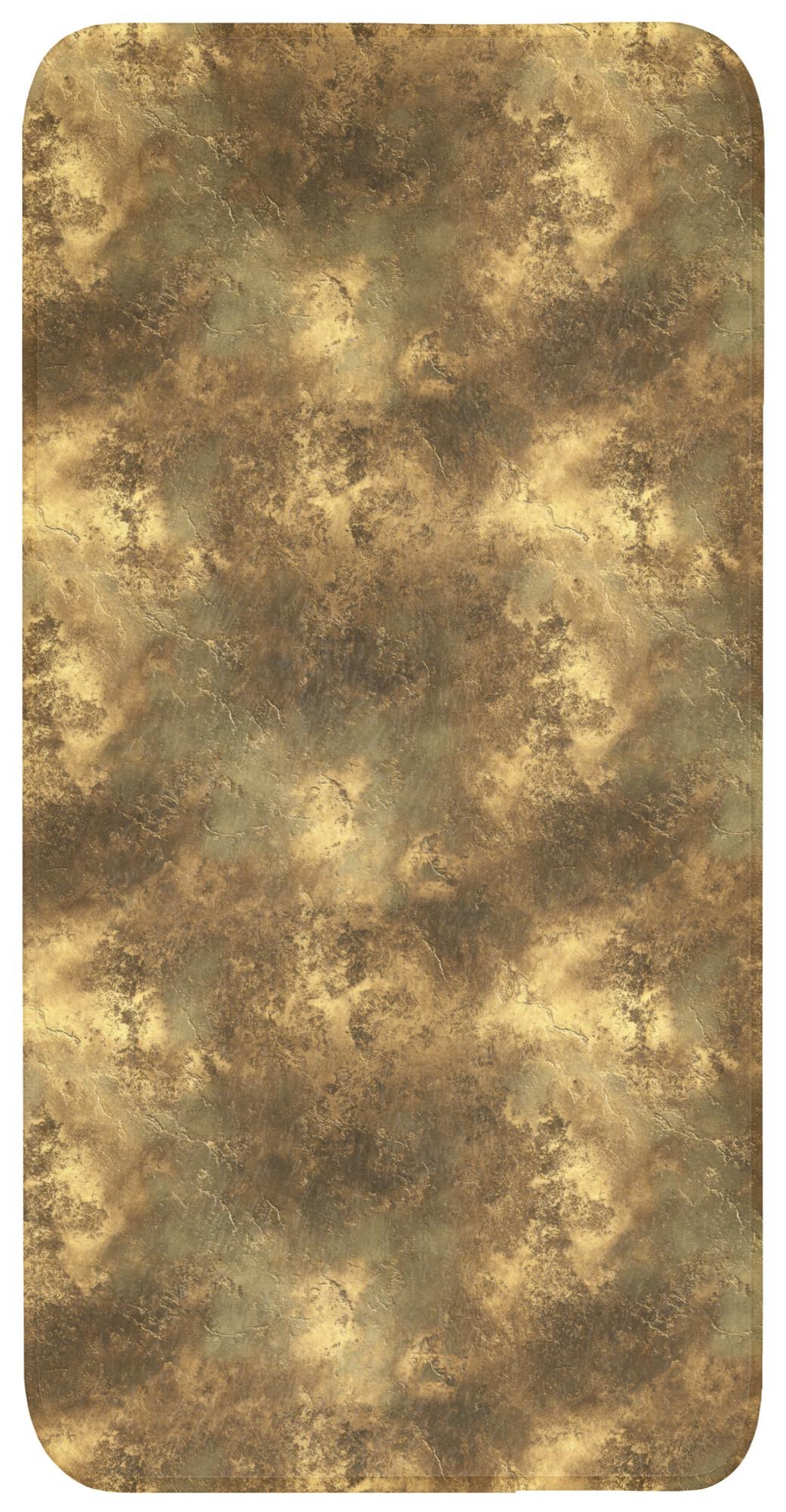 BADEMATTE Antik - Metallic-Look - Gold Badteppich 60x120 cm - Goldfarben, Textil (60/120cm) - OnlyWow