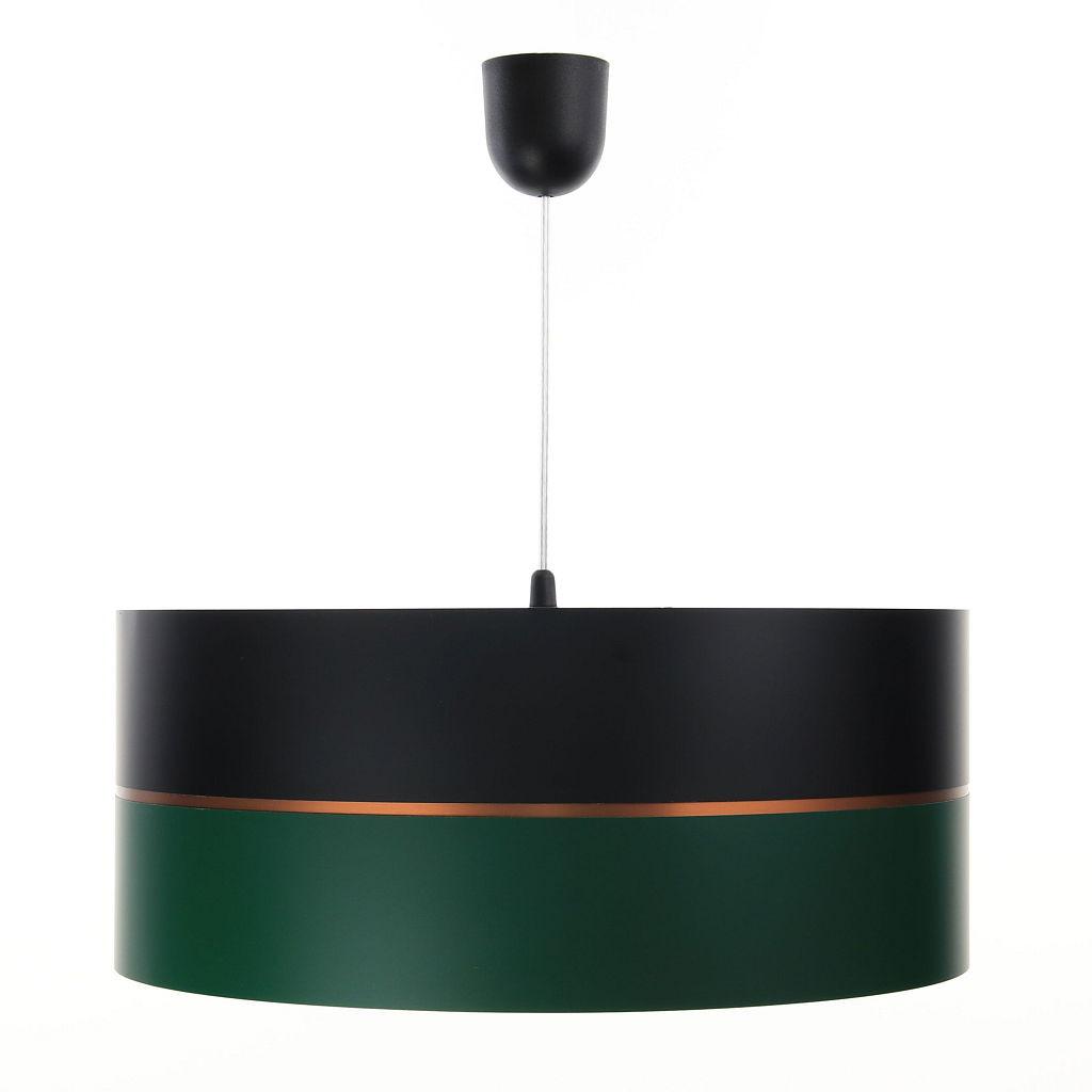 HÄNGELEUCHTE Grün 30/21 cm - Schwarz/Grün, Kunststoff (30/0.45/21cm) - ONZENO