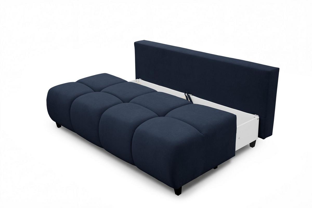 SCHLAFSOFA Xenio Mit Schlaffunktion - Dunkelblau, Holzwerkstoff/Textil (196/103/100cm) - Fun Möbel