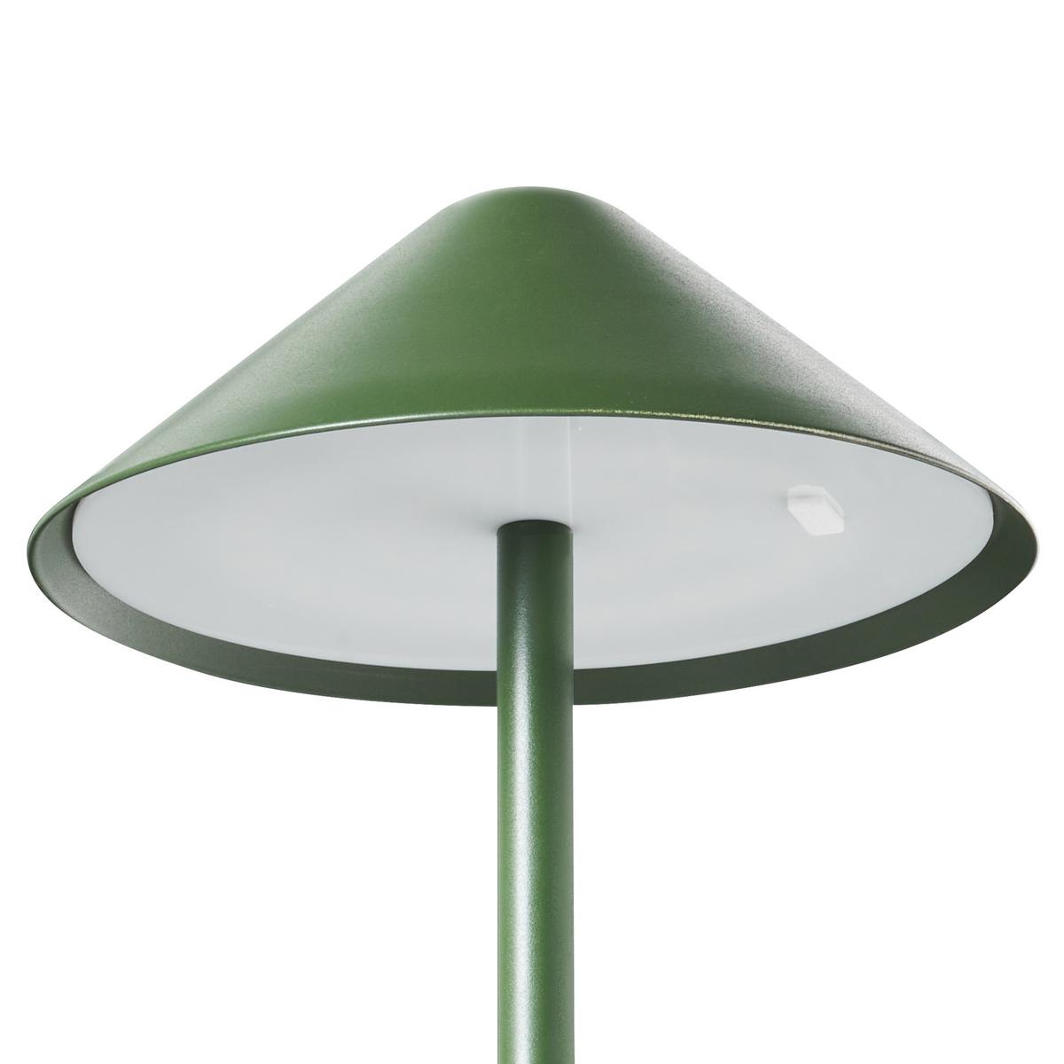KABELLOSE LED Tischlampe mit Dimmer Metall Grün Modjo - Grün, Metall (18/18/33cm) - Beliani