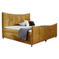 BOXBETT Bergamo Lux - H3 - Gelb, Holz (160/200cm) - MIRJAN24