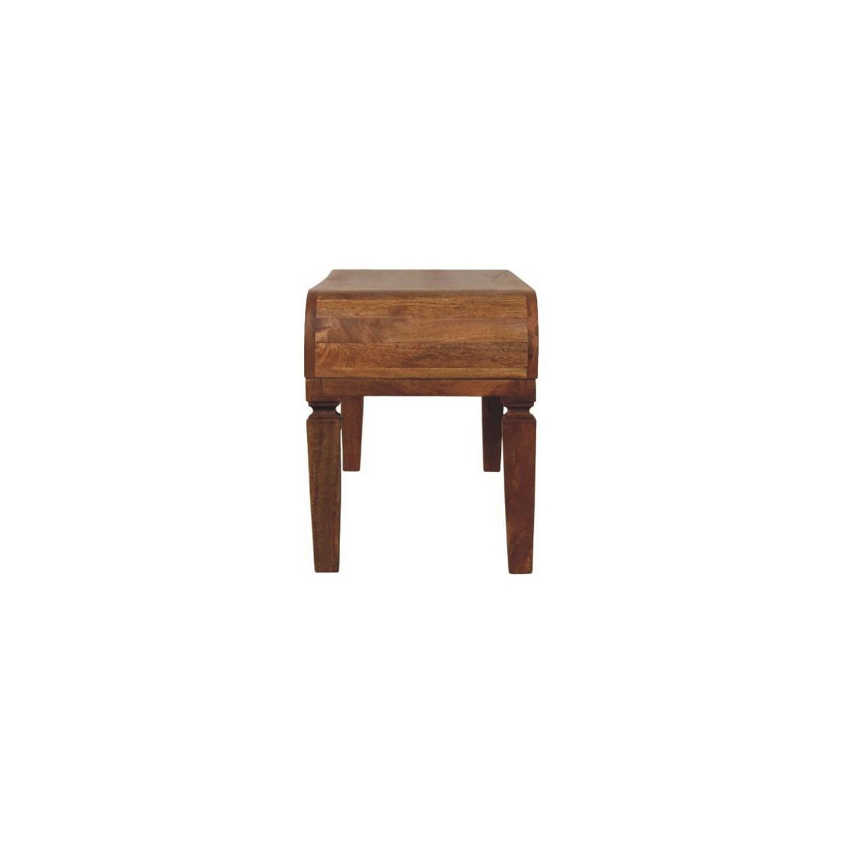 COUCHTISCH mit Amber-Eichen-Finish, abgerundete Beine, braun - Braun, Holz (35/120/43cm) - Artisan Furniture