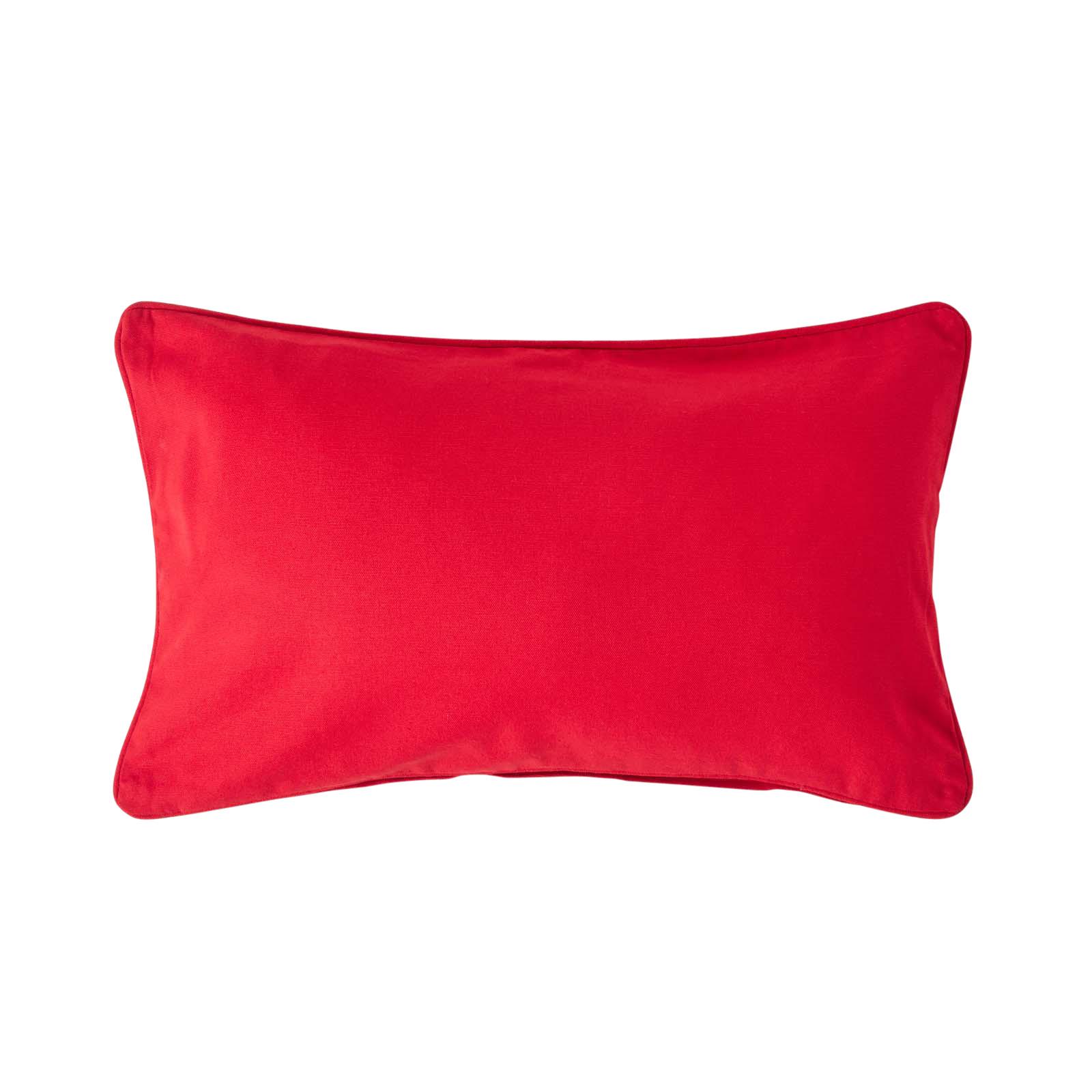 KISSENHÜLLE rot 30/50 cm, 100% Baumwolle - Rot, Textil (30/50cm) - Homescapes