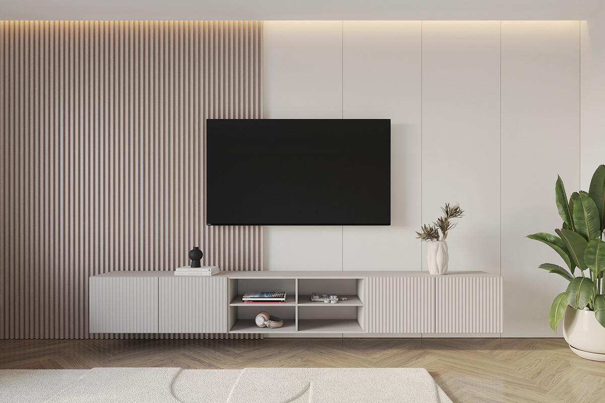 LOWBOARD NOA-2-W 3x100x40x40 cm - Kaschmir - Kaschmir, Holzwerkstoff (300/40/40cm) - ALTDECOR