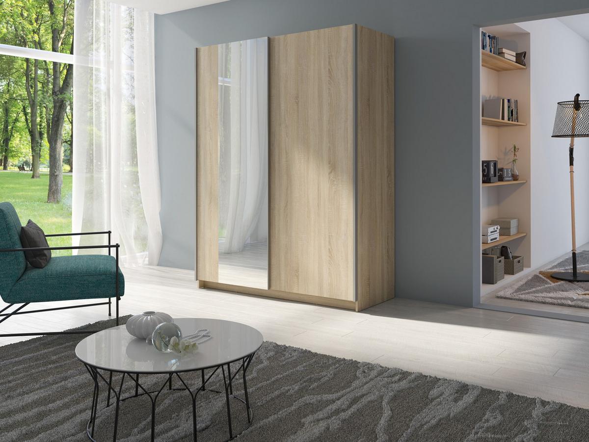 KLEIDERSCHRANK Eiche Sonoma 181/199/62 - Sonoma Eiche, Holzwerkstoff (181/199/62cm) - RAUMHIRSCH FURNITURE
