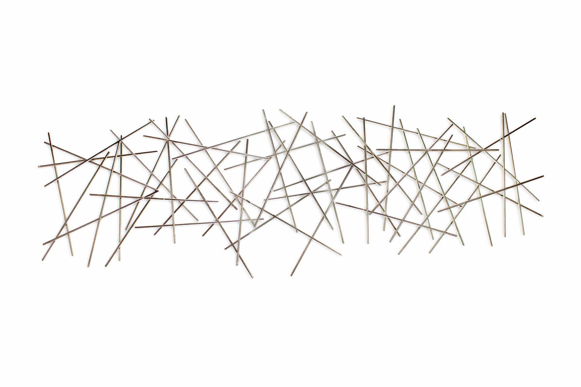 WANDDEKO Gold 150/50 cm - Goldfarben, Metall (1.6/50/4cm) - KUNSTLOFT