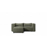 ECKSOFA Nevio Xs - Grün, Holzwerkstoff/Textil (185/210cm) - Fun Möbel