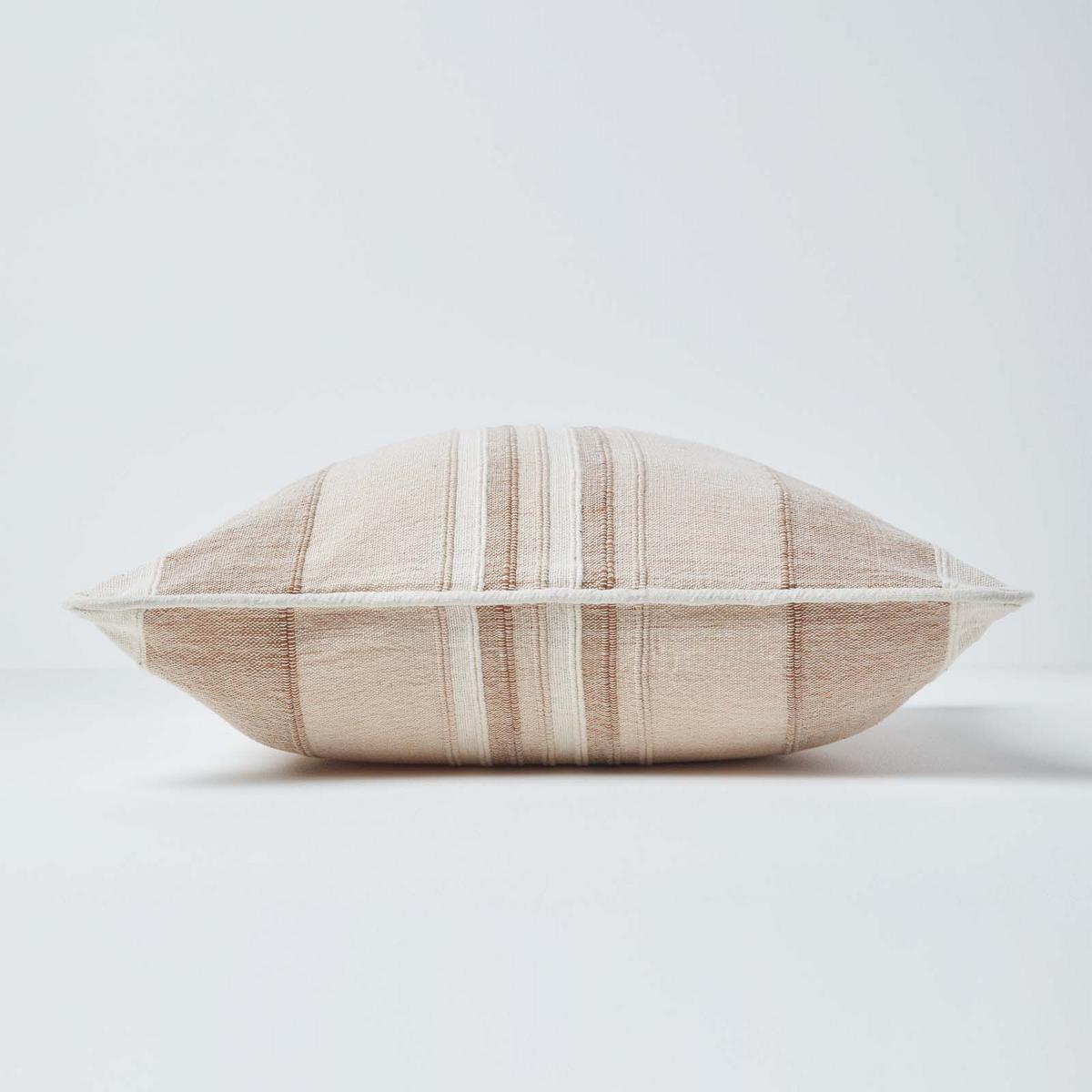 KISSENHÜLLE Morocco Stripe 45/45 cm, 100% Baumwolle - Beige, Textil (45/45cm) - Homescapes