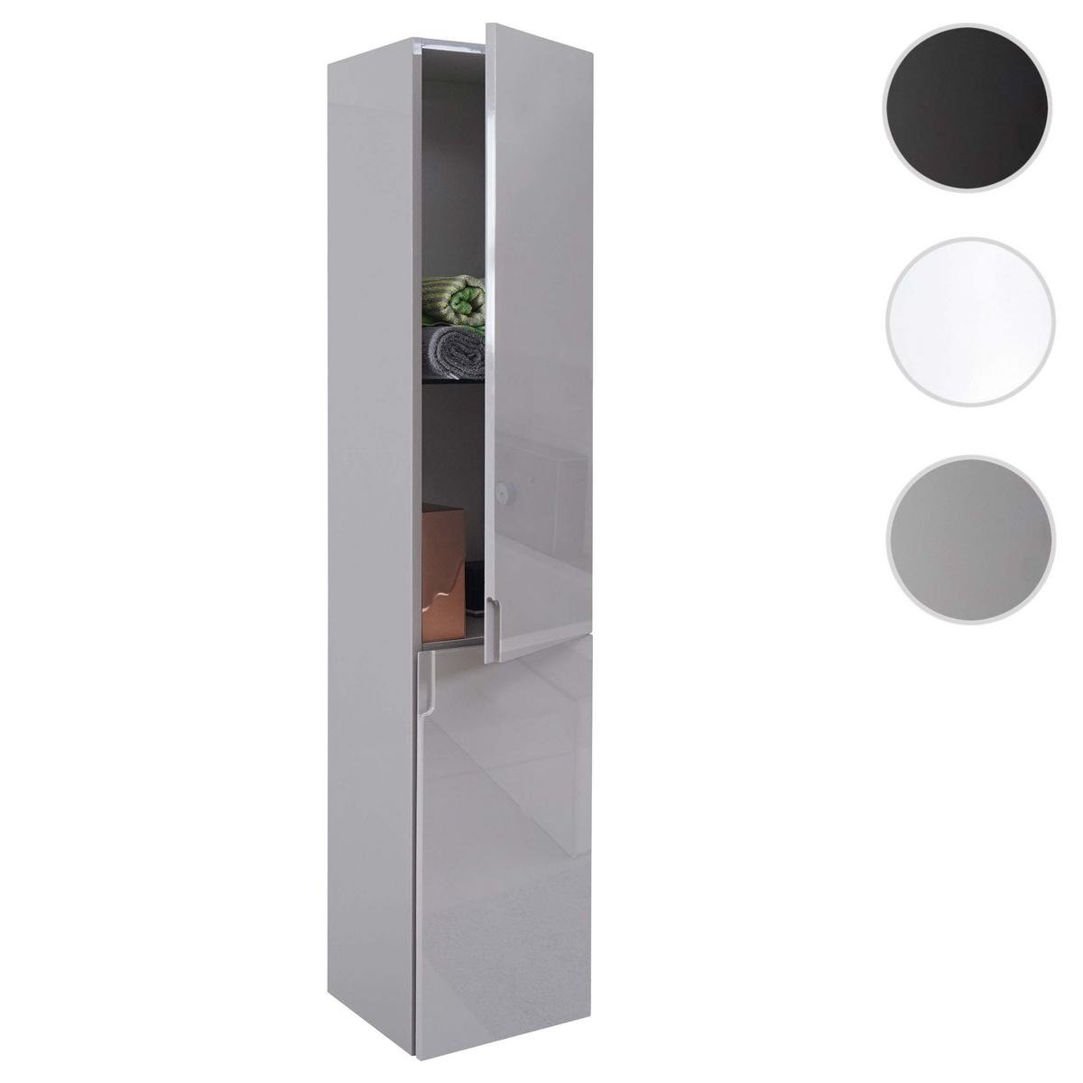 HÄNGESCHRANK Hochglanz Hellgrau - Grau, Holz (30/150/30cm) - MCW