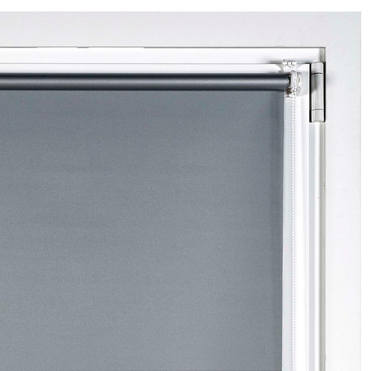 VERDUNKELUNGSROLLO, Silber, 120 cm x 180 cm - Silberfarben, Kunststoff (120/180cm) - STORESDECO