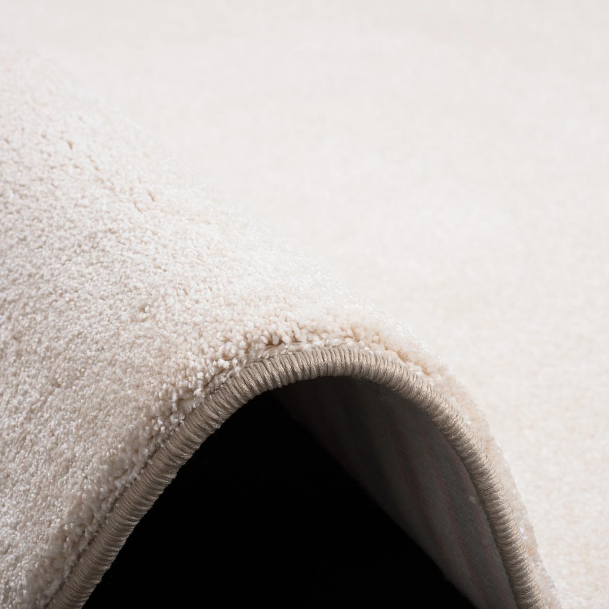 HOCHFLOR LUXUS VELOURS TEPPICH TOUCH RUND - Beige, Textil (100/100cm) - Snapstyle
