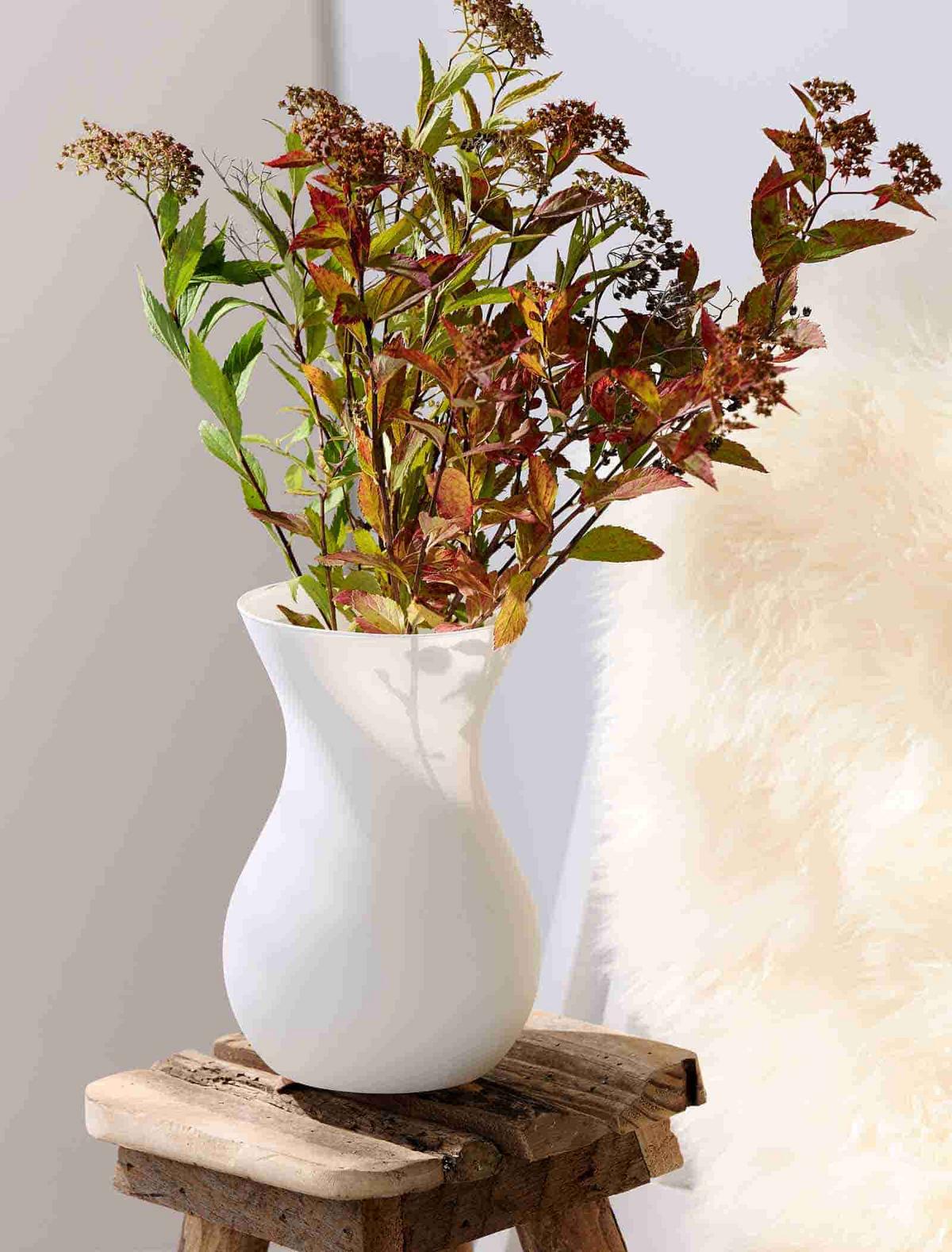 VASE Annalena Weiß 18 cm - Weiß, Glas (12/18cm) - Ritzenhoff Breker