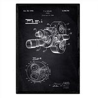 POSTER Kamera 8Mm Patent A3 Rahmenlos - Schwarz, Papier (29.7/5/42cm) - Nacnic
