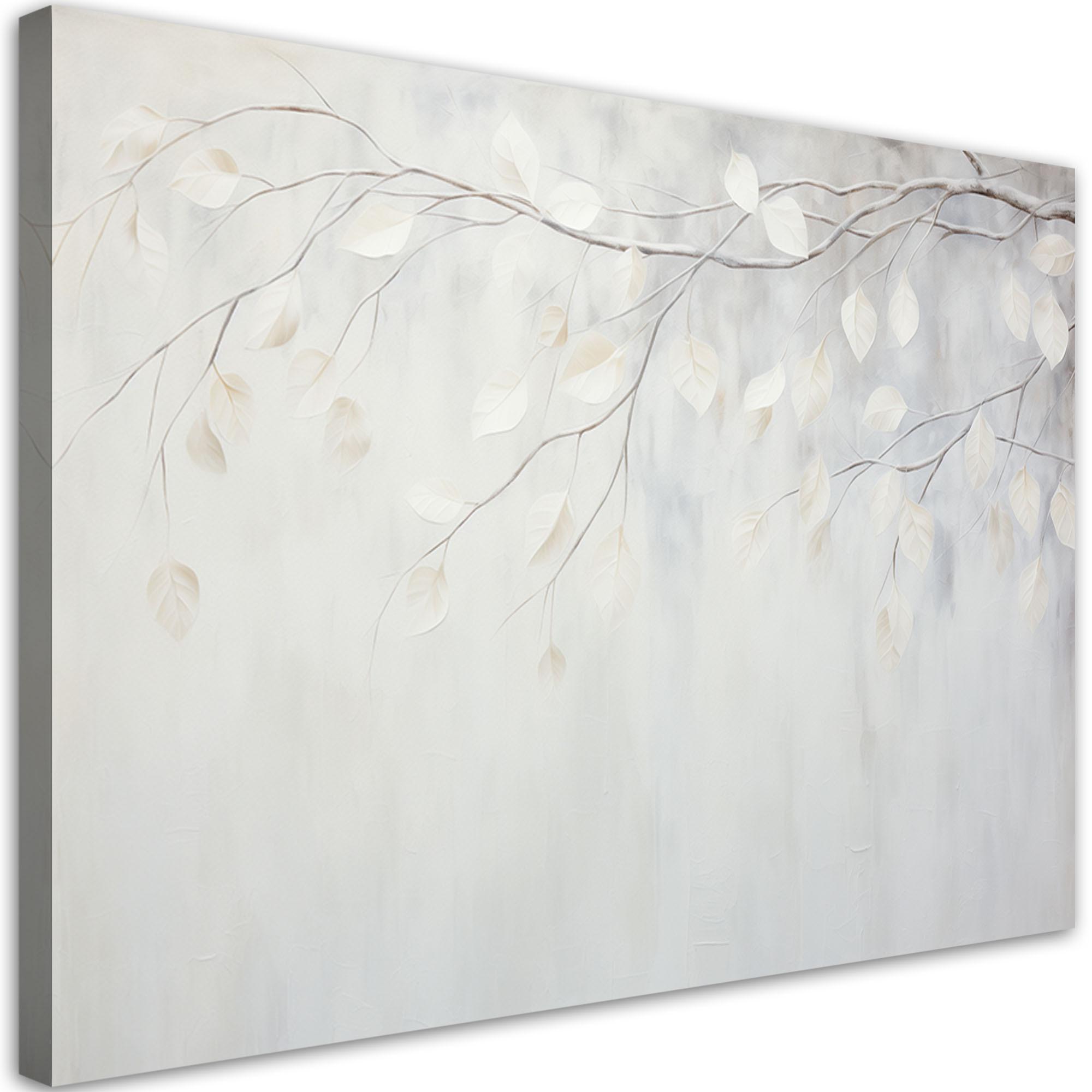 LEINWANDBILD Natur und Botanik 120x80cm - Grau, Textil (120/80cm) - Feeby