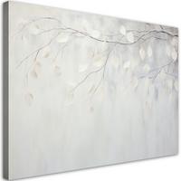 LEINWANDBILD Natur und Botanik 90x60cm - Grau, Textil (90/60cm) - Feeby