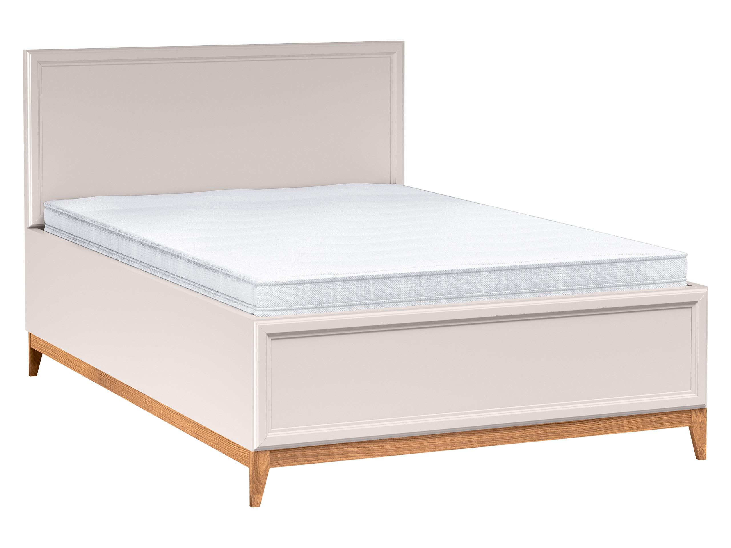BETT Windsor W-17 - 140x200 cm - Kaschmir/Naturfarben, Holz/Holzwerkstoff (140/200cm) - MIRJAN24