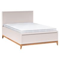 BETT Windsor W-17 - 140x200 cm - Kaschmir/Naturfarben, Holz/Holzwerkstoff (140/200cm) - MIRJAN24