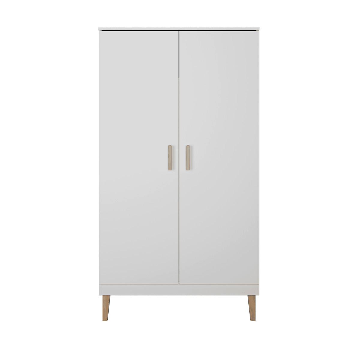 BABYZIMMER 2-teilig Kubi Weiß - Weiß, Holzwerkstoff (66/90/124cm) - Petits-meubles