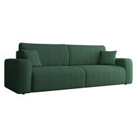 SCHLAFSOFA Piano Cord - Schwarz/Grün, Holz/Kunststoff (245/82/92cm) - MIRJAN24